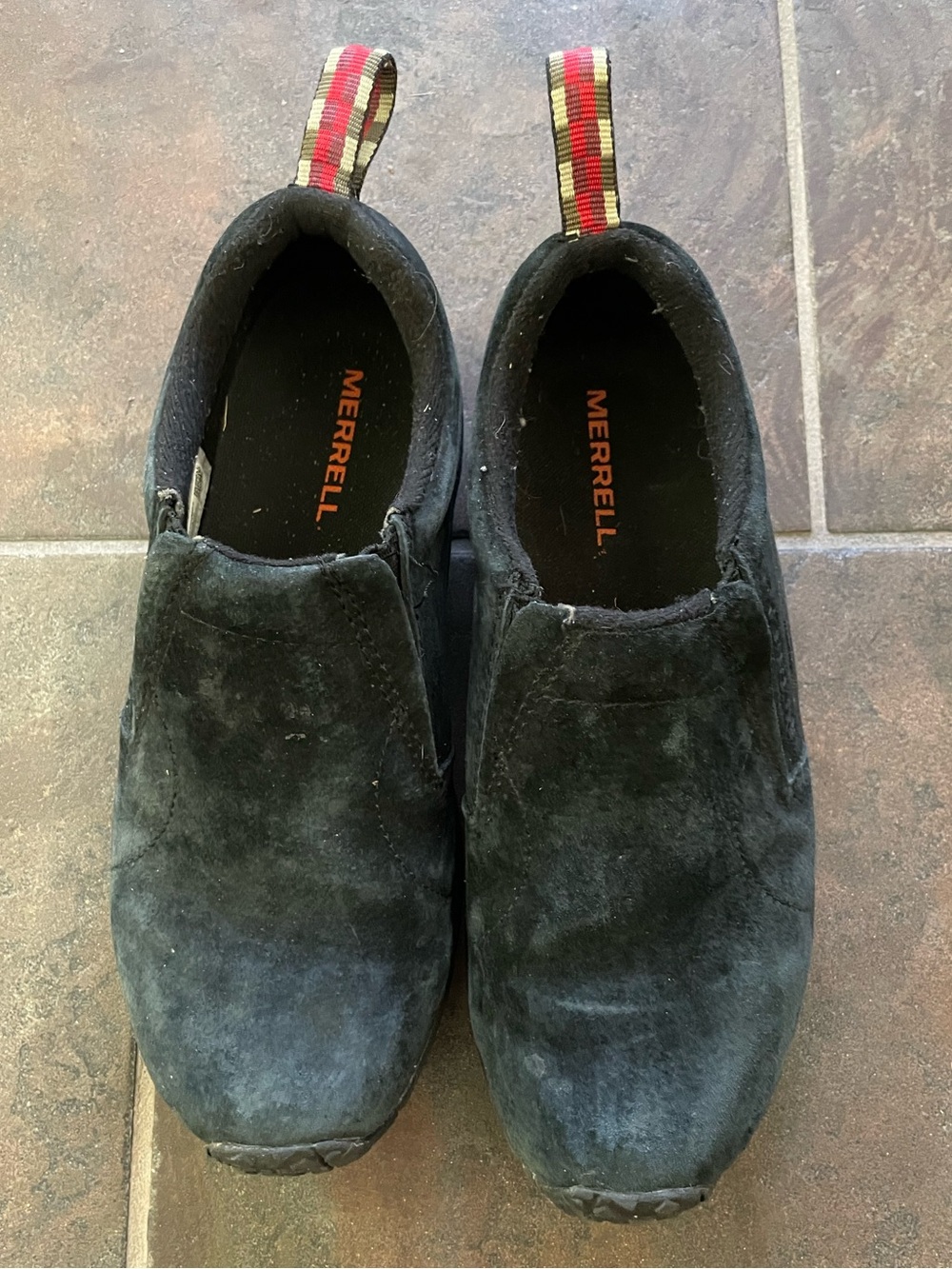 Merrell Jungle Moc Slip-On Shoes - Midnight Black Suede Men 8